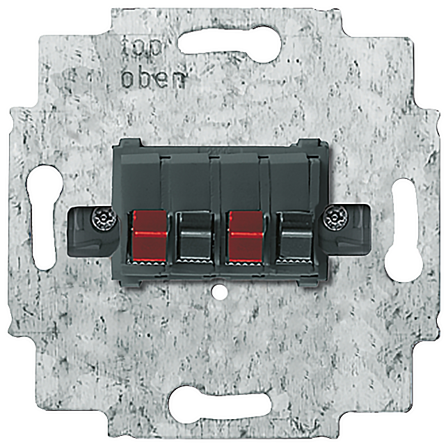 ABB 0248.00 Høyttaleruttaksinnsats stereo, maks. 10 mm², Radio & audioutstyr