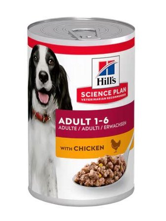 Hill's Hill's Science Plan Canine Adult, Kylling Våtfôr til Hund -12x370g