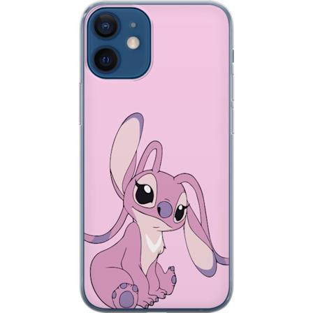 Apple iPhone 12 Genomskinligt Skal Stitch rosa