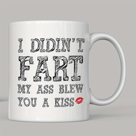 1 st, 11oz/330ml, "I Didn't Fart" Mug, Best Christmas Gifts For Men Women, Unique Christmas Gift Idea For Dad From Son Daughter Wife, Also Suitable 