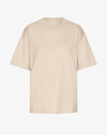 Oversized Organic T-Shirt - Oyster Grey - Female - XS
