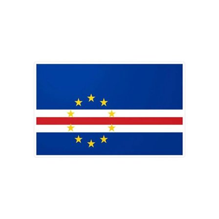 Auto-klistermærke Flag Grønland - PVC - 7 cm - 1000 stk - Vandbaseret lim - Blandet