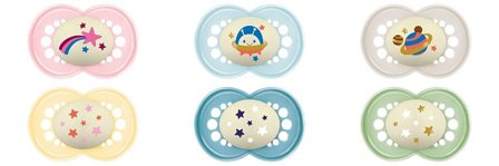 Mam Succhietto Original Night Silicone 2 Pezzi 16 Mesi+