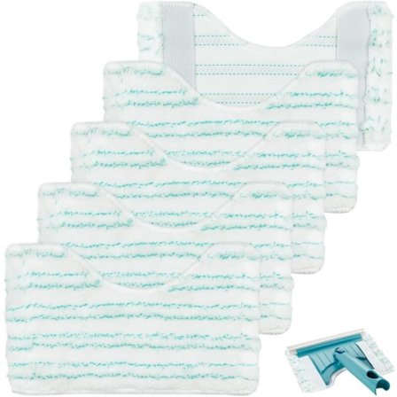 5 stk. ekstra betræk til kost Bath Cleaner shower cleaner til leifheit micro duo, mikrofiber udskiftningsklud egnet til badeværelsesrengøring