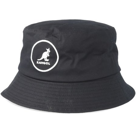 Kangol - Black - bucket - Hat - Cotton 1 Black Bucket - Hatstore