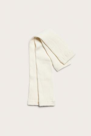 Ribbestrikkede leggvarmere | Offwhite | Barn | Kappahl
