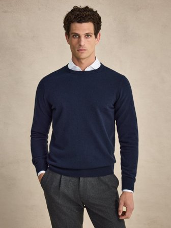 John Henric Men's Dunkelblau Pullover Regular Fit Size XS