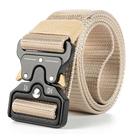 Tactical Belt Quick Buckle Ulkoiluun, Sotilasvyö, Pehmeä Aito Nylon, Urheilutarvikkeet, Miehille ja Naisille, Musta Vyö