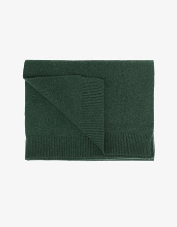 Merino Wool Scarf - Emerald Green - One Size