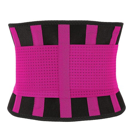 Andningsbart Värmande Midjeband Mjukt Justerbart Magomslag Midja Ryggstöd Bälte Röd
