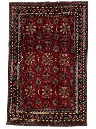 Médaillon Grand Kunduz Tapis 244X351 Laine