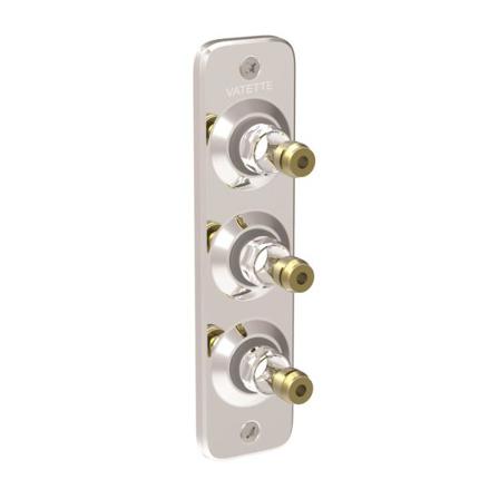 Vatette V6 Koblingsbeslag 3-rør, 15 (1/2") 3x15 mm, Installation