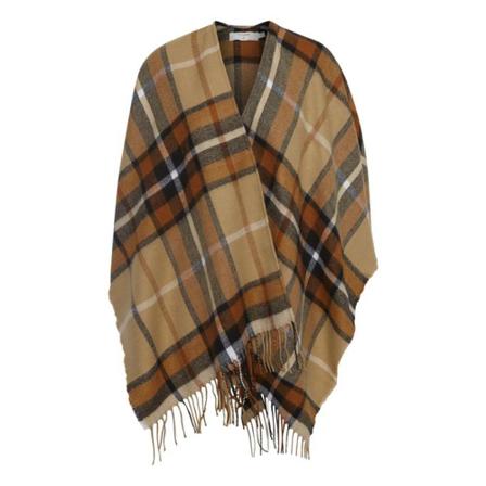 Cream Lassandra Cape Brun, Dame Poncho, Størrelse: ONE Size