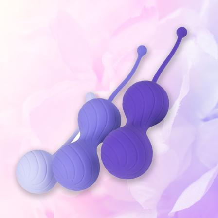 Kegel Balls Set - Purple - Vuxen.dk - Lystkugler, G-punkt, stimulans, Klitoris, favoriter, rabbit vibratorer, sprøjte dildos.