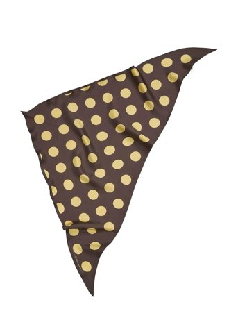 Becksöndergaard Maxi Polka Triangle Sia Scarf - Brown - ONE SIZE