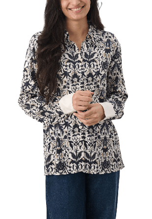 Part Two DelvinPW Shirt Skjortor Dam Blå 34