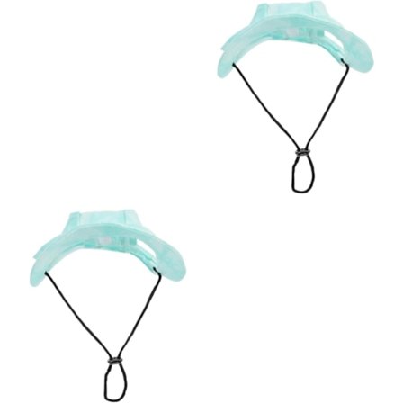 2 stk. Baseballcaps til kjæledyr, utendørs dekorasjon, hundelue i lerret, valpehode