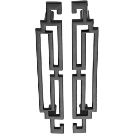 Keittiön kaapin ovenkahva - Vintage Retro -tyyli - 128mm - Musta