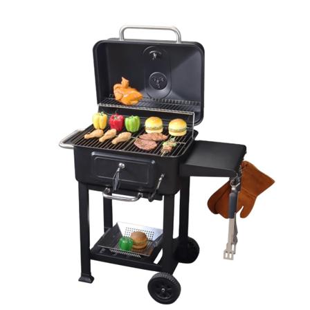 24" Black Trolley Grill Grill