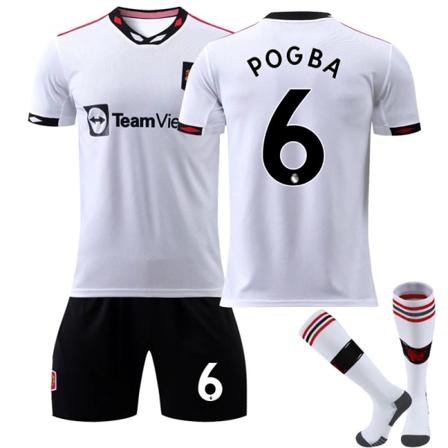 2223 Manchester United Borta Fotbollströja Nr 6 Pogba Jersey With Socks Xl(180-185cm)