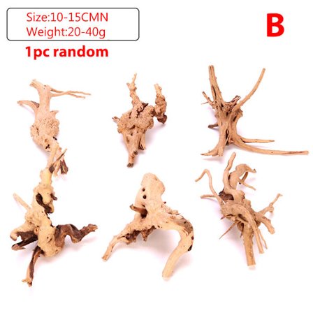 1 st nytt akvarium naturlig trädstam Drivved Fish Tank Wood D B