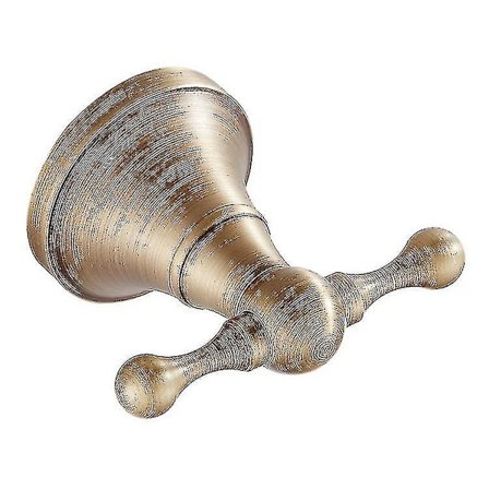 Knage i antik messing til håndklæder, badekåber, badeværelse, køkken, vægmonteret (børstet bronze) (1 stk.)