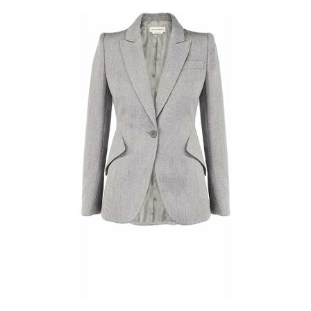 Alexander McQueen Jakke Grå, Dame, Størrelse: 2XS