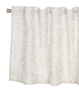 Multibandskappa Fia med jaqcuardvävt blommönster Off-white - Linea