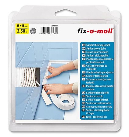 FIX-O-MOLL FUGELIST HVIT 350CMX15X15MM