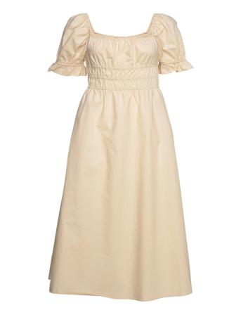 Jutta Dress Knelang Kjole Creme Second Female