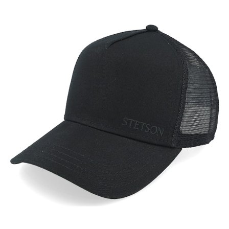 Stetson - Black trucker Czapka Z Daszkiem - Cotton Black Trucker @ Hatstore
