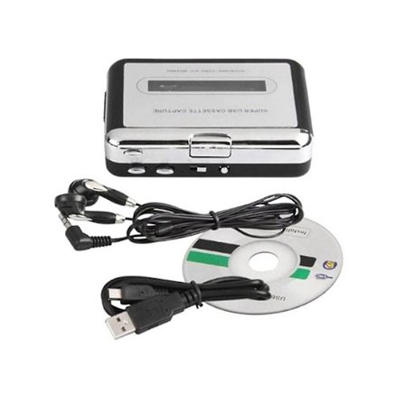 Kassettspelare USB Kassett till MP3-omvandlare Spela in ljud Musikspelare Band Kassettbandspelare