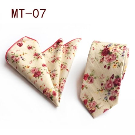 Bomull Paisley Slips och Näsduk Set