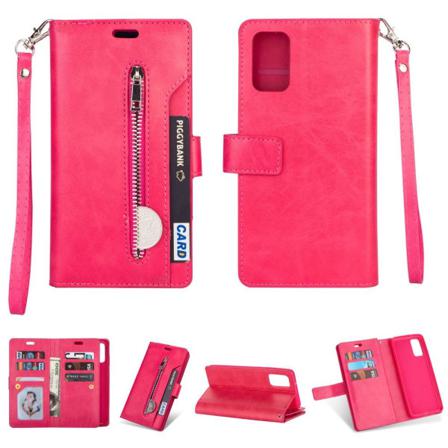 Samsung Galaxy A32 5g - Multifunktionellt Läder Fodral - Rosa Pink Rosa