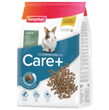 Beaphar - CARE+ Junior Kanin 1,5kg - Smådyr - Fôr & høy til smådyr - Pellets - ZOO.no