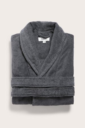 Kappahl | Aamutakki puuvillafroteeta Harmaa S | Harmaa