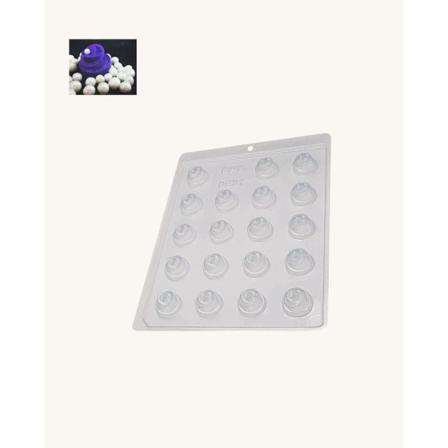 Bwb Simple Mold - Bombom Detalhado 3 9531 - Pralinform Chokladfo Transparent