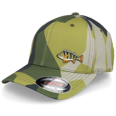 Skillfish - Camo flexfit Cap - Perch Fish Left Panel M90 Camo Flexfit @ Hatstore