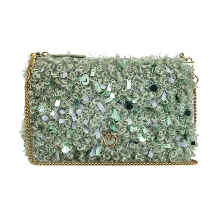 Pinko, Cross Body Bags Groen, Dames, Maat:ONE Size