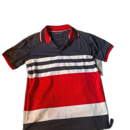 Randig pikétröja från Tommy Hilfiger