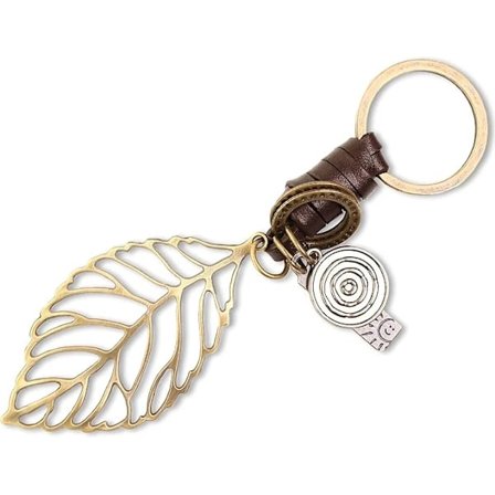 /HH/ Lærnøkkelring for kvinner og menn, gave til hjemmet, bilen og døren