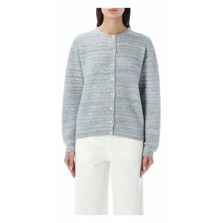 A.p.c., Women& Clothing Knitwear Multicolor Ss 23 Szary, Kobieta, Rozmiar: M