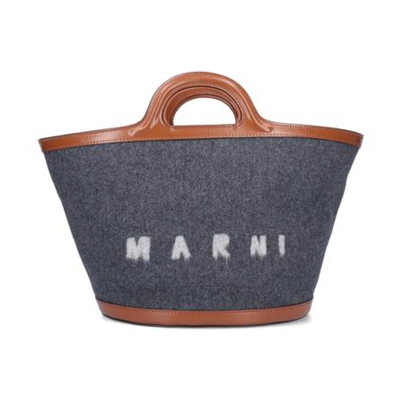 Marni, Handbags Grijs, Dames, Maat:ONE Size