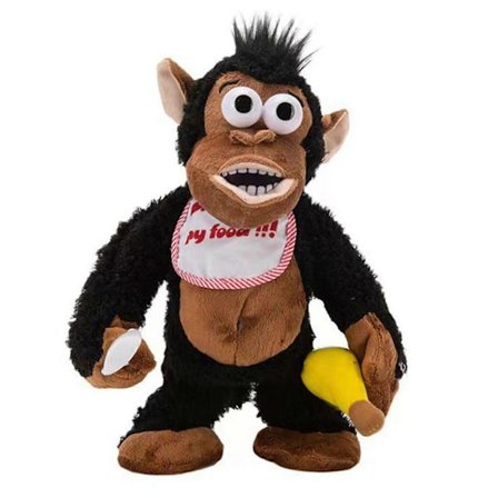 Gyngende Gråtende Gorilla dukke Gråtende Spisende Banan Ape Banan Morsom Leke