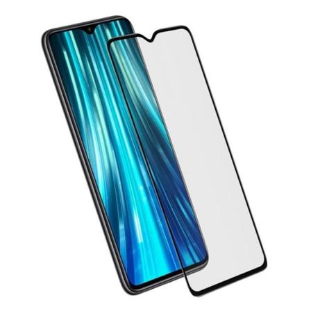 Xiaomi Redmi Note 8 Pro karkaistu lasi 9H näytönsuoja - läpinäkyvä musta reunus musta