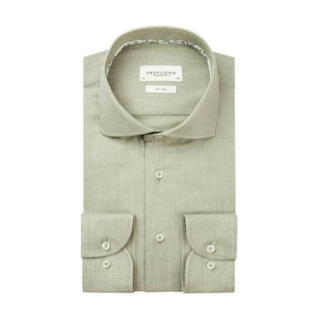 Profuomo Shirt , Beige , Heren , Maat: 2XL