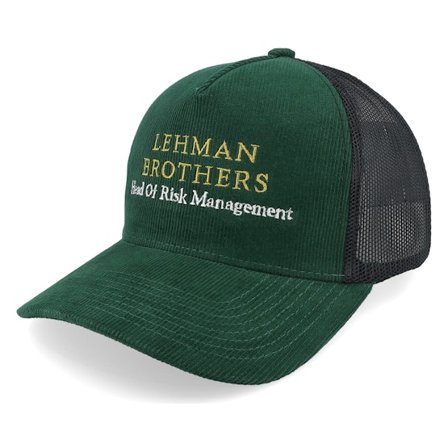 Iconic - Zelená trucker Kšiltovka - Risk Management Department Dark Green/Black Cord Trucker @ Hatstore