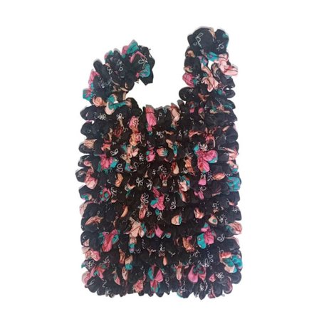 Elastisk bobleveske Plisserte håndvesker MULTICOLOR 1 MULTICOLOR 1