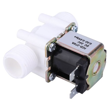 G1 2 NC Muovinen Sähköinen Solenoidiventtiili Normaalisti Suljettu Vedenotto Venttiili DC 24V