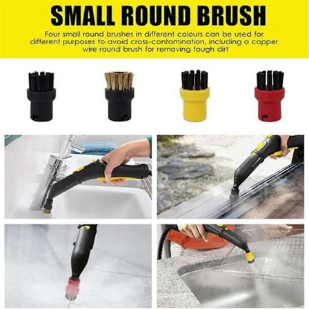 För Kärcher SC1 SC2 SC3 SC4 SC5 Ångtvätt Ersättningsdel Ångmopp Rund Borsthuvud Hemstädning